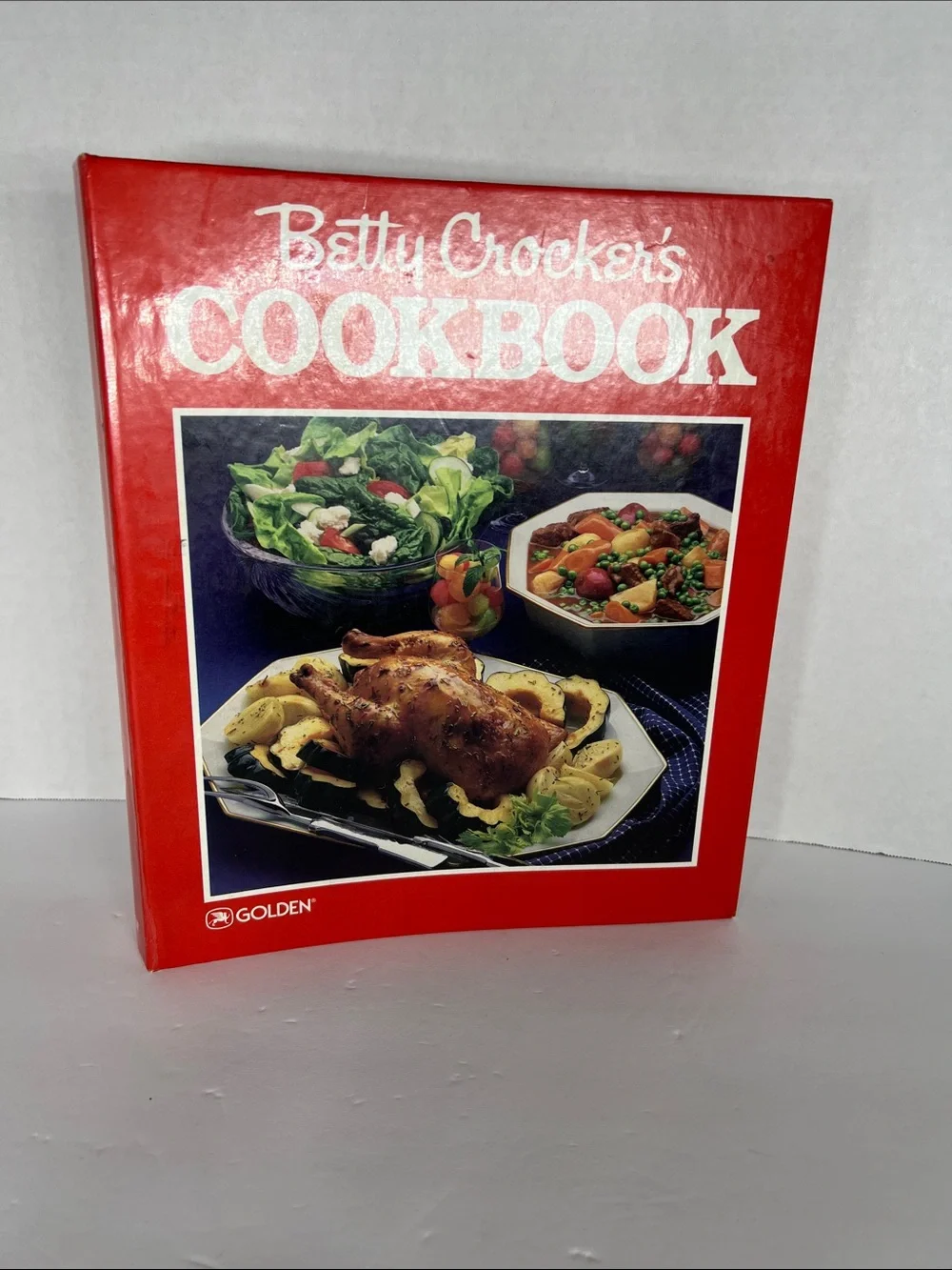 Betty Crocker Cookbook - Red Cover with Food Photography